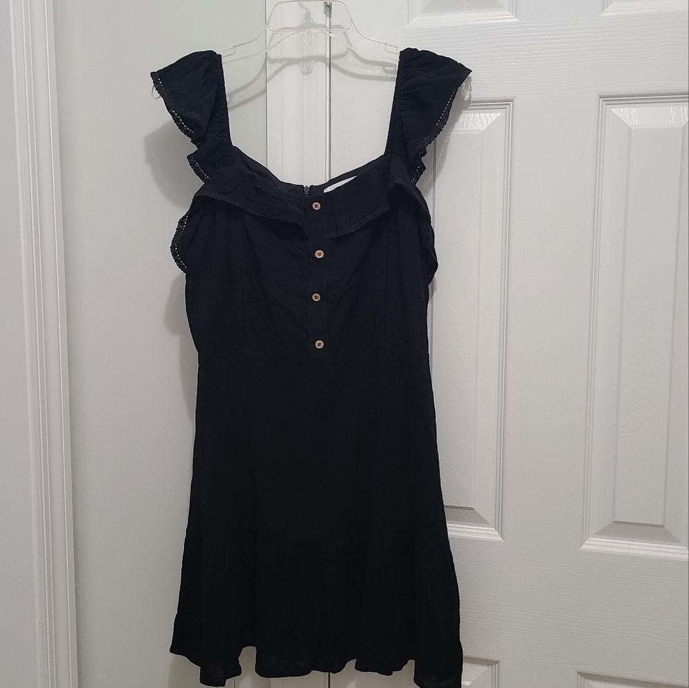 Black mini dress